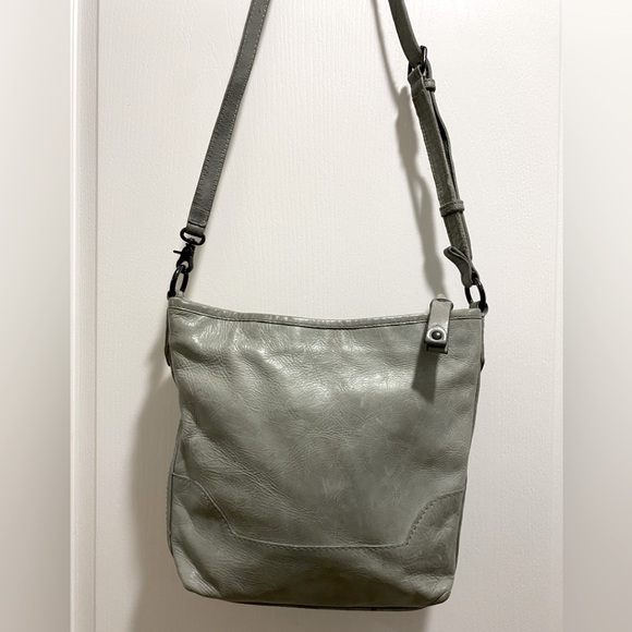 Frye Fern Green Leather Melissa Small Hobo - Picture 7 of 11